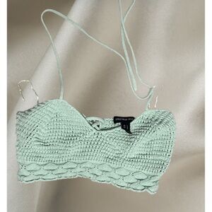 Streetwear Society Crochet Tank Top in Mint